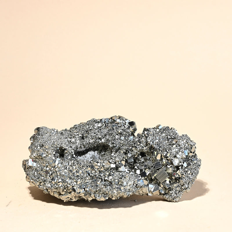 Natural Pyrite Cluster - 2.6lbs Raw Mineral Specimen for Home Decor, Crystal Healing & Gift Ideas | Perfect for Meditation, Feng Shui & Mineral Collection