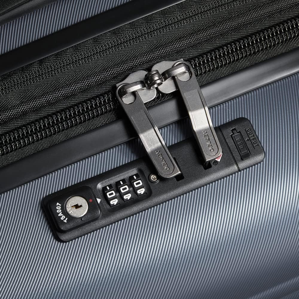 Delsey Paris Cruise 3.0 Expandable Hardside Spinner Wheel Carry-On Luggage 21 Inch - Lightweight Durable Suitcase for Air Travel, Business Trips & Weekend Getaways (Graphite)
