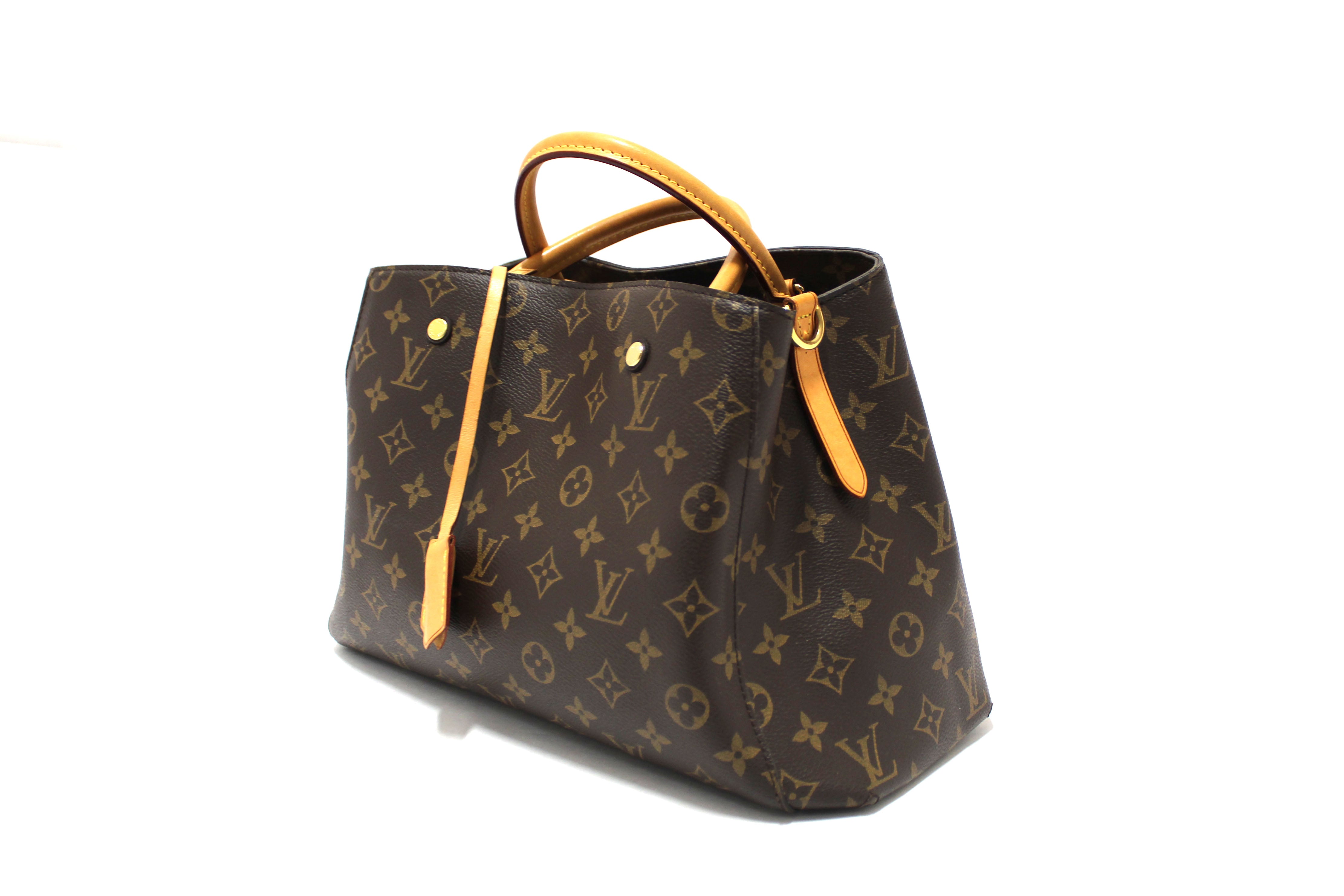 Authentic Louis Vuitton Monogram Montaigne MM Handbag - Luxury Designer Tote Bag for Women, Perfect for Work, Travel & Everyday Use