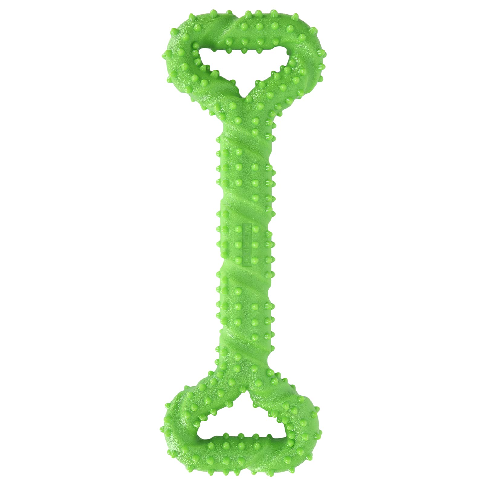 Durable Dog Chew Toy for Teeth Cleaning - Interactive Bone-Shaped Puppy Teething Toy for Small & Large Dogs (Green) - Perfect for Playtime, Training & Dental Health