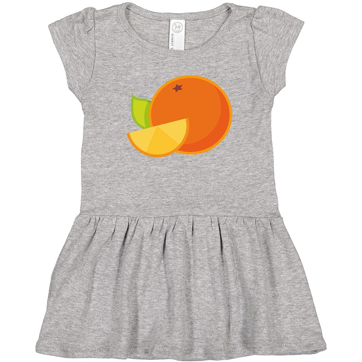 Inktastic Cute Orange Fruit Print Toddler Dress - Soft & Comfortable Baby Girl Outfit for Playdates, Parties & Everyday Wear