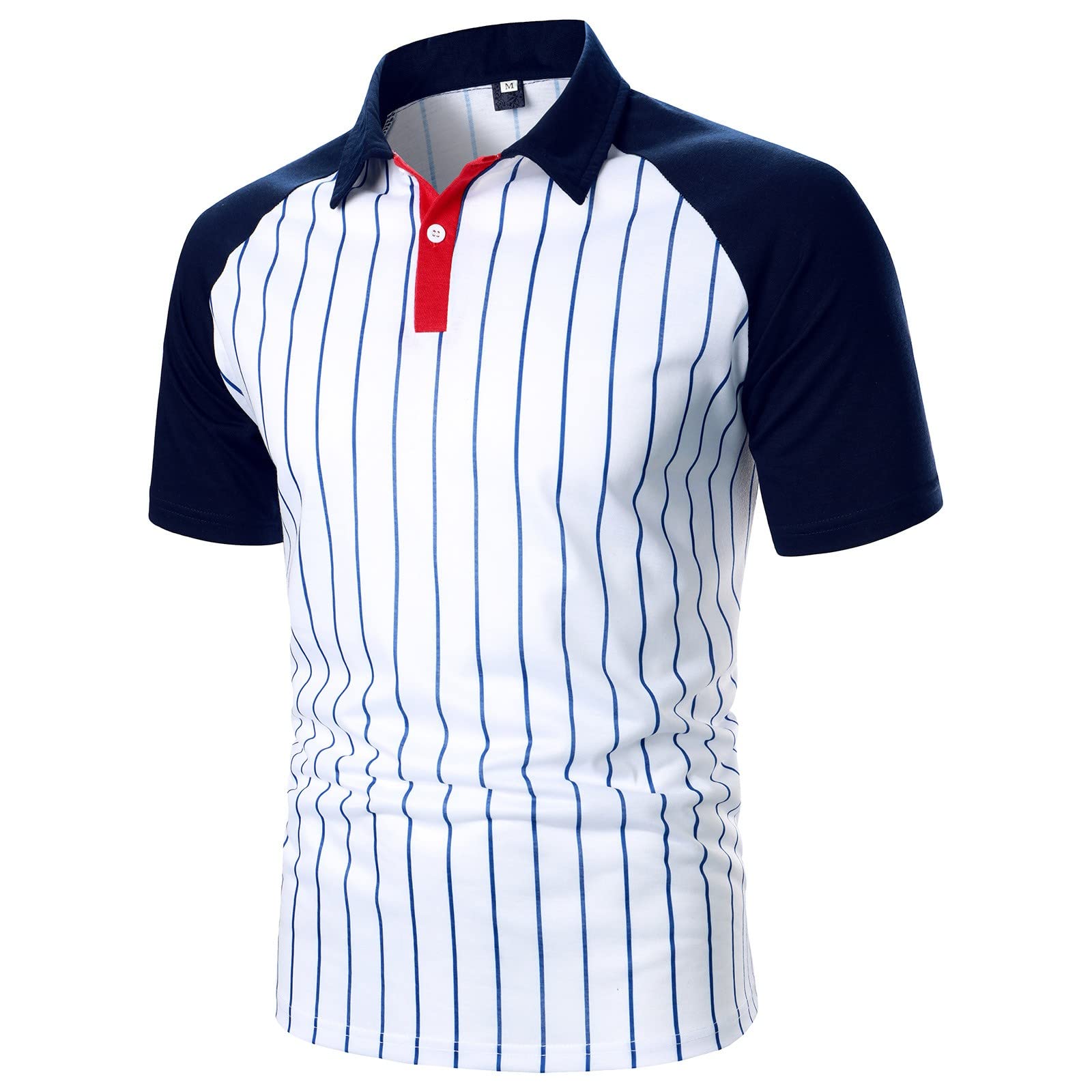 OSTELY Men's Regular Fit Preppy Shirt - Comfortable Work & Casual T-Shirt for Men - Loose Fit Cotton Shirt for Office, Outings & Everyday Wear