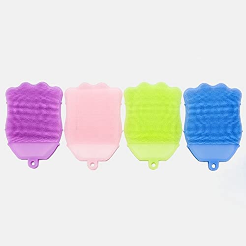 MEECOSTE Multifunctional Silicone Bath Brush & Body Scrubber for Babies & Kids - Anti-Cellulite Exfoliating Shower Gloves - Gentle Skin Care for Infant Bath Time & Toddler Shower Routine