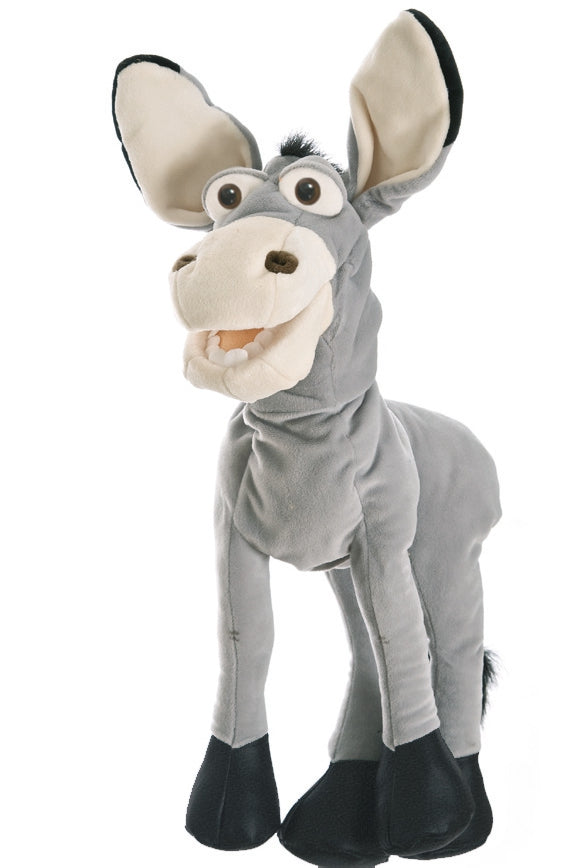 Doris the Donkey 16 Inch Hand Puppet - Soft Plush Animal Toy for Kids, Interactive Storytelling & Role Play | Perfect for Classroom, Birthday Parties & Imaginative Play