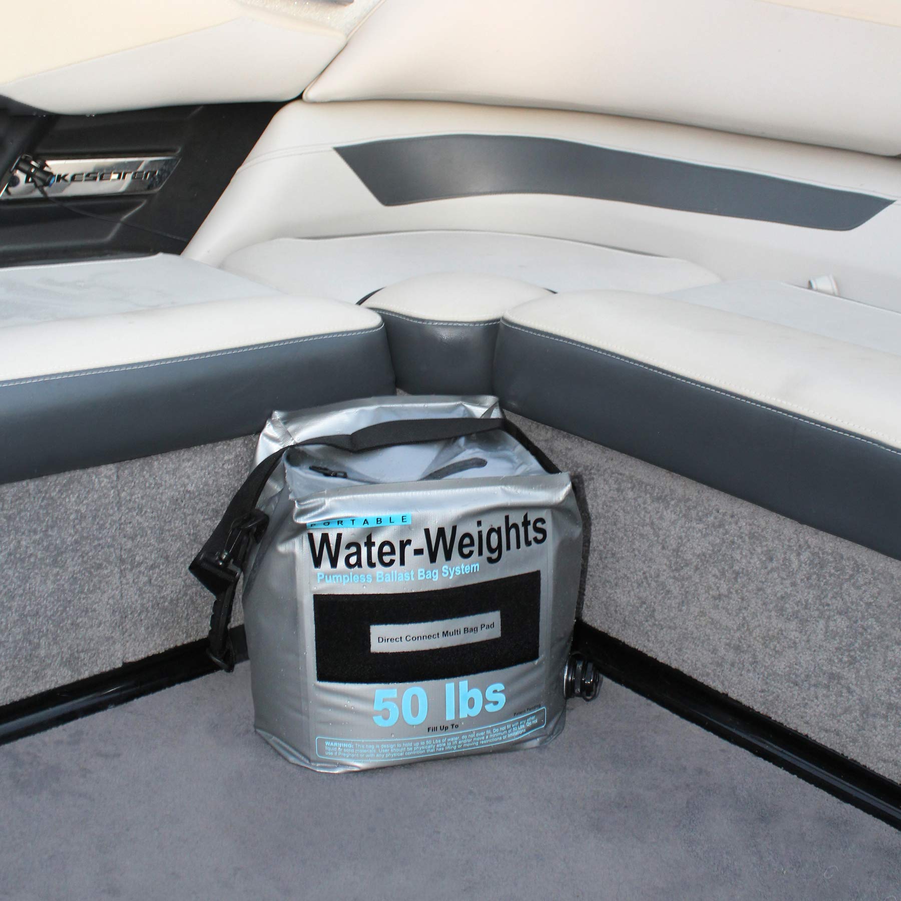 Tidal Wake Water-Weights Ballast Bags - 4 Pack (200 lbs Total Capacity), Portable Wakeboard Ballast System, No Pump Needed, Fast Fill & Drain - Perfect for Wakeboarding, Surfing & Water Sports