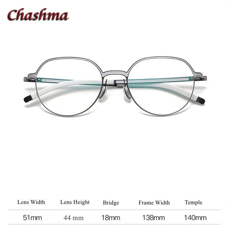 Unisex Titanium Full Rim Round Flat Top Eyeglasses TR90 - Lightweight & Durable Frame for Men & Women - Perfect for Reading, Work & Daily Wear