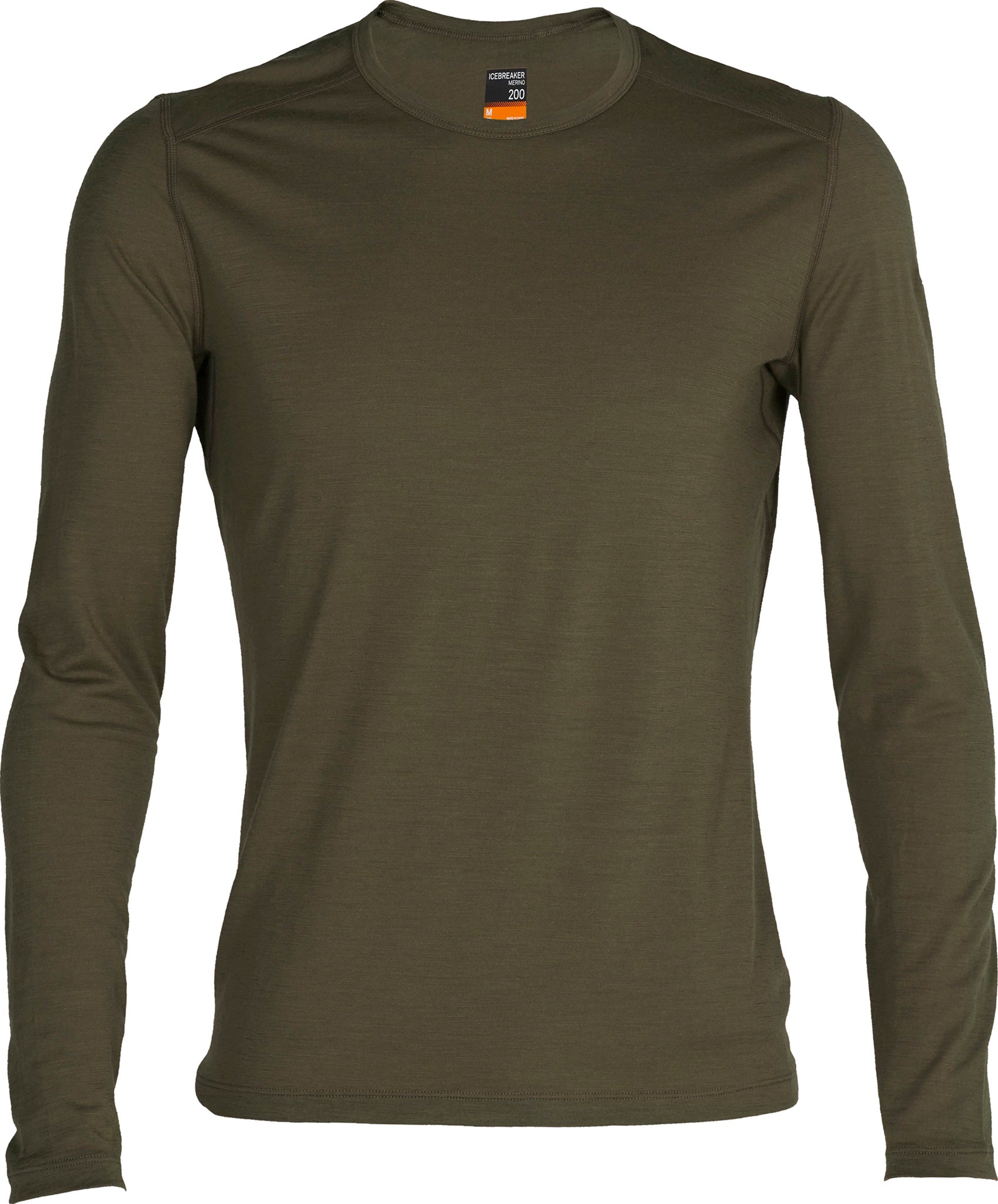200 Oasis Long Sleeve Crew Neck T-Shirt for Men - Soft Cotton Casual Shirt - Perfect for Everyday Wear, Work & Outdoor Activities