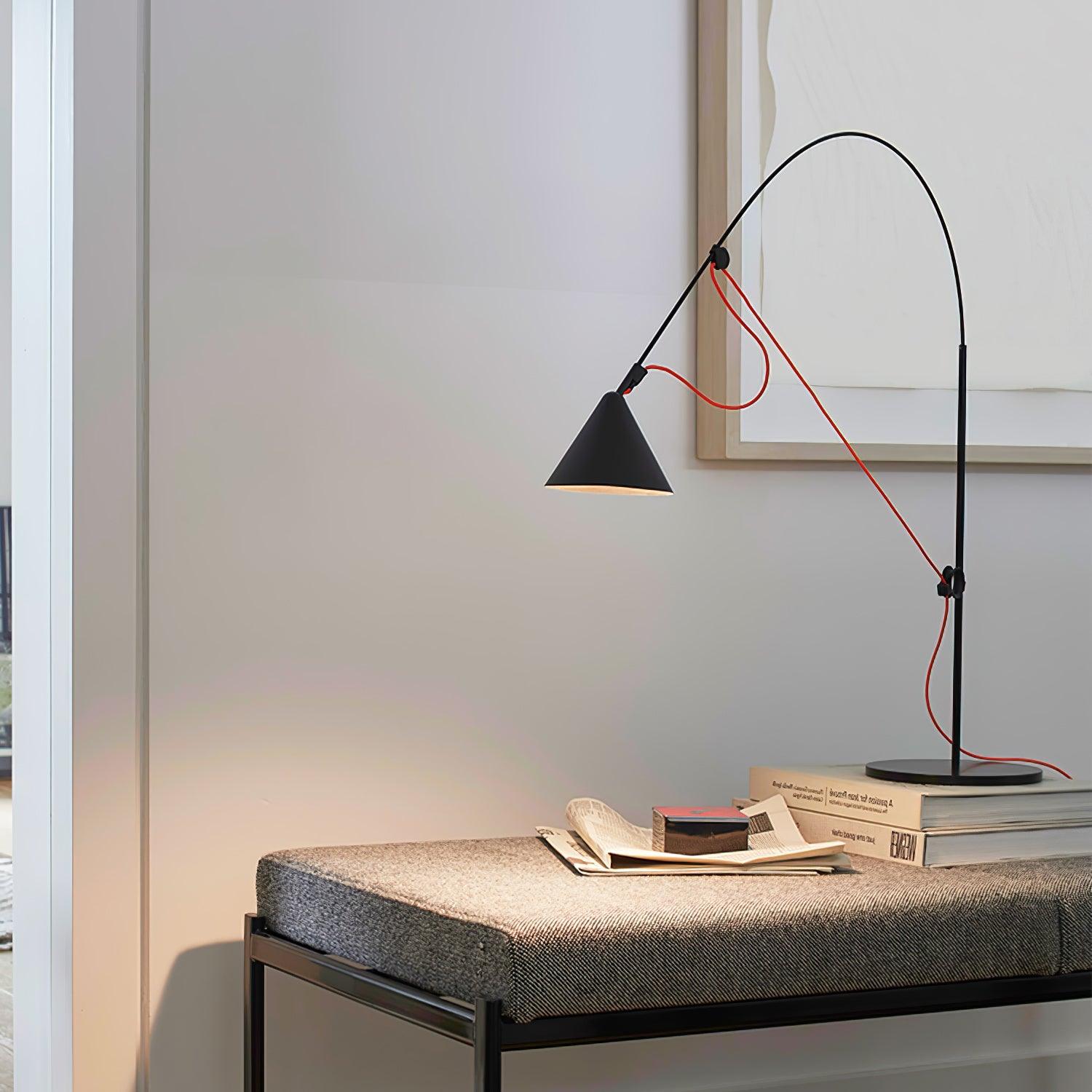 Modern Black Table Lamp with USB Port - Adjustable Brightness for Bedroom, Office & Living Room - Stylish Nightstand Lighting for Reading & Decor