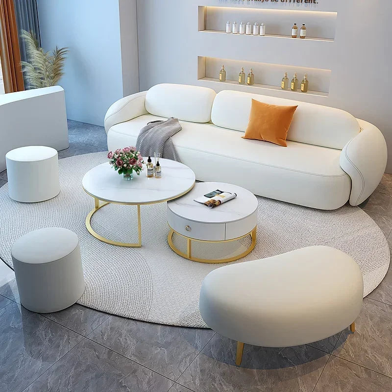 Stylish Minimalist Puff Sofa - Modern Comfort for Living Room, Bedroom & Lounge | Cozy Seating for Small Spaces
