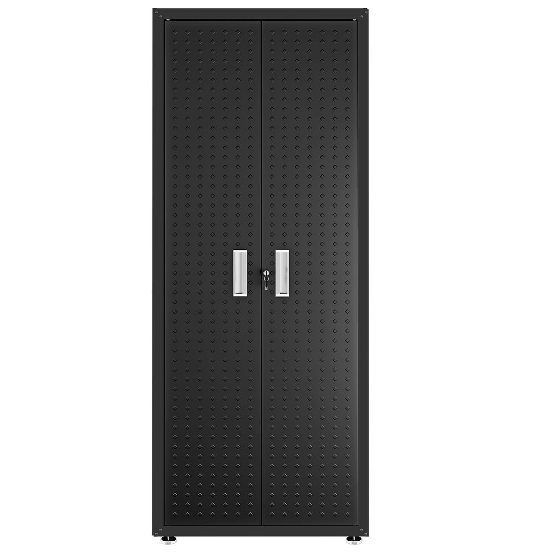 Manhattan Comfort Fortress Tall Garage Cabinet - Heavy Duty Storage for Tools & Equipment - Perfect for Garage, Workshop & Home Organization