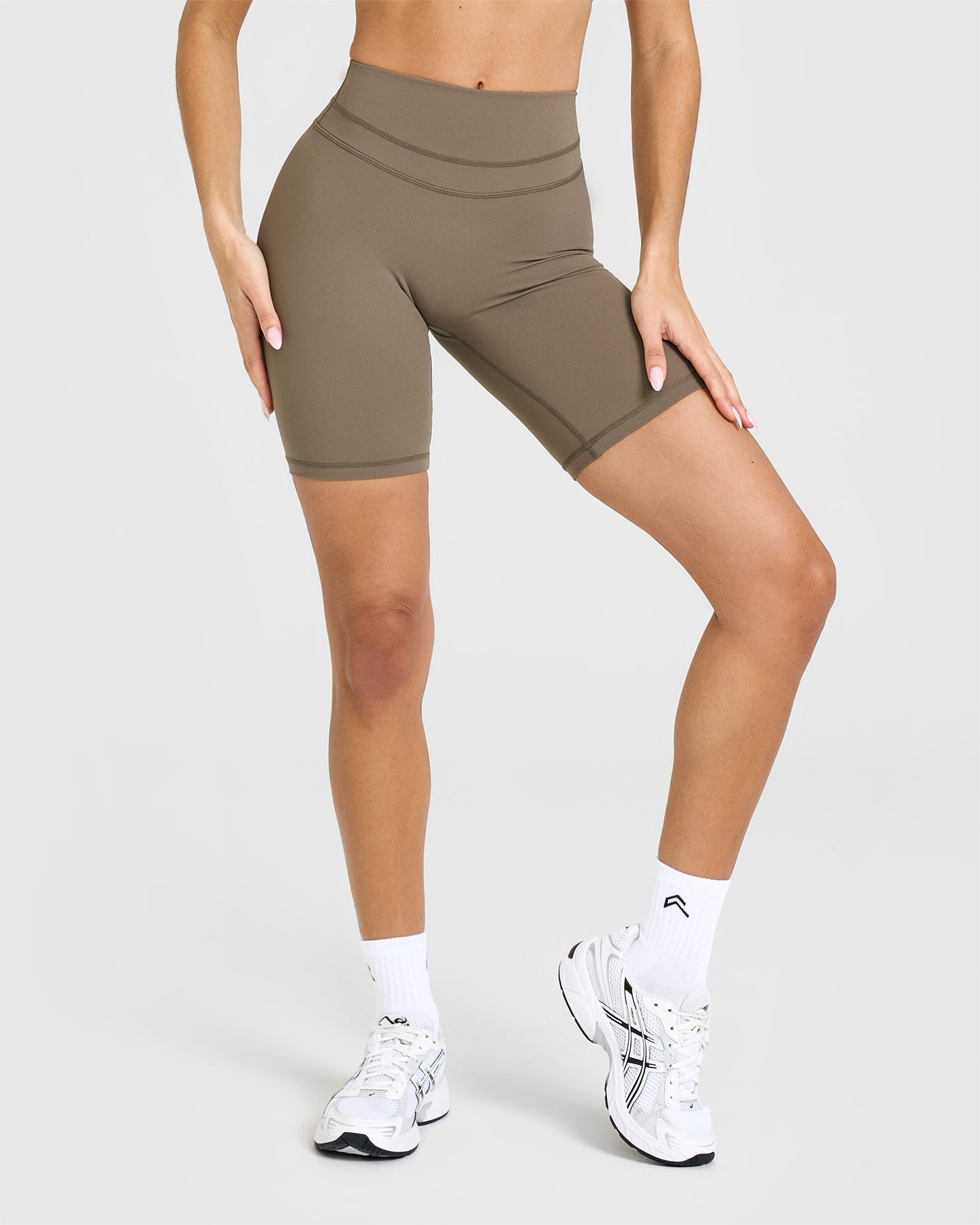 Unified Cycling Shorts 8 | Moss Brown | Comfortable Bike Shorts for Men & Women | Perfect for Road Biking, Mountain Biking & Indoor Cycling