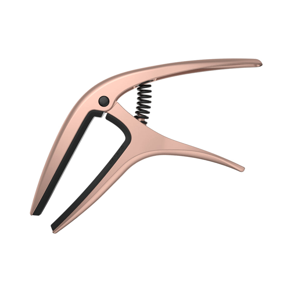 Ernie Ball Axis Spring Loaded Guitar Capo - Rose Gold | Premium Guitar Accessory for Acoustic & Electric Guitars | Perfect for Live Performances & Studio Recording