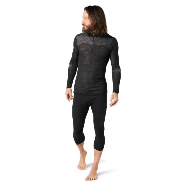 Men's Intraknit Thermal Merino Wool Base Layer 1/4 Zip Top - Lightweight Warm Underwear for Skiing, Hiking & Winter Outdoor Activities