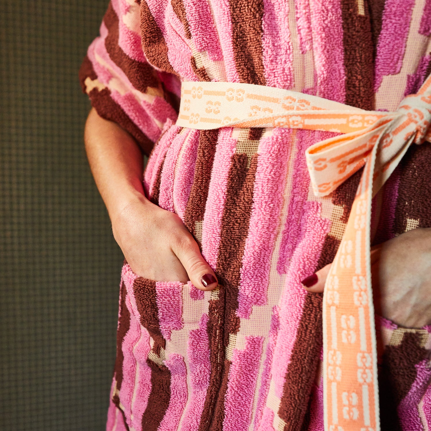Nisha Terry Kimono - Soft & Lightweight Women's Kimono Robe in Rosewater | Perfect for Spa, Beach Cover-Up, and Loungewear