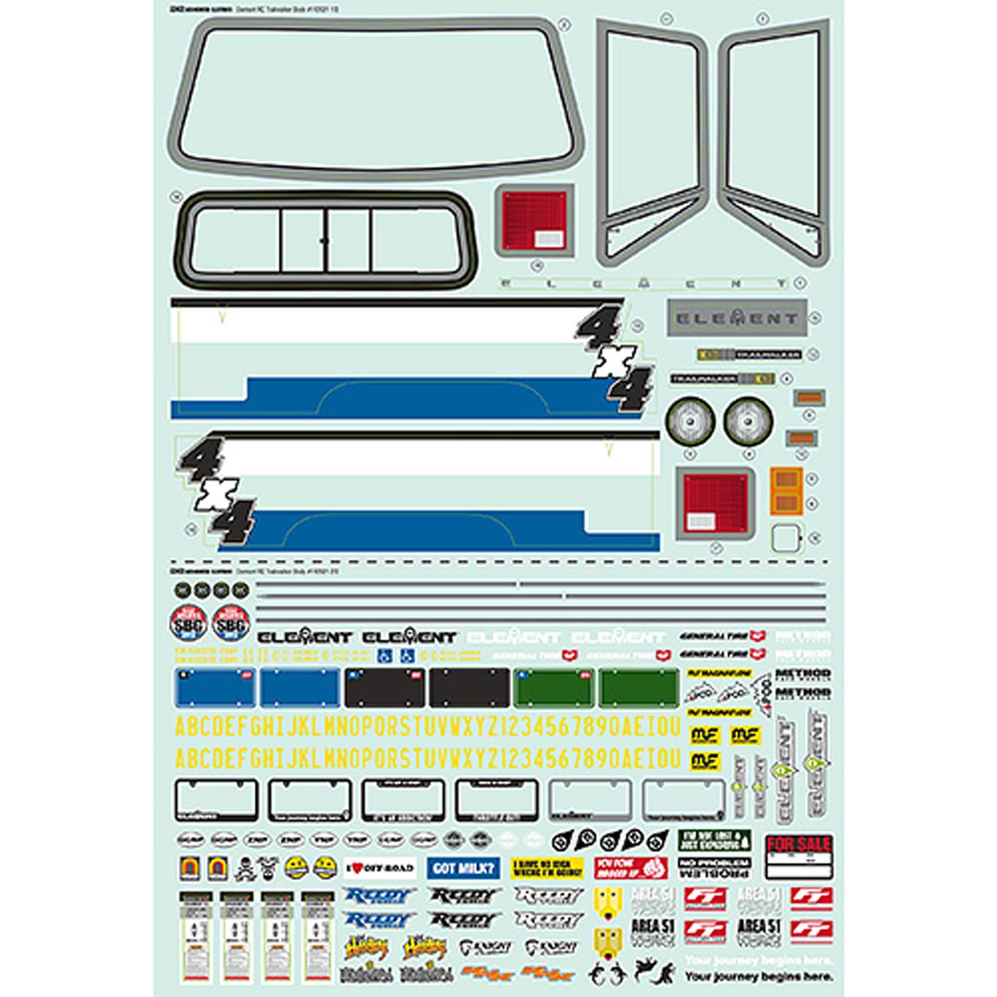 Team Associated ASC42142 Trailwalker Decal Set - High-Quality RC Car Body Stickers for Off-Road Racing & Crawling - Perfect for RC Enthusiasts & Hobbyists