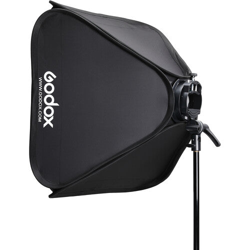 Godox S2 Speedlite Flash Bracket with Softbox & Grid - 23.6x23.6