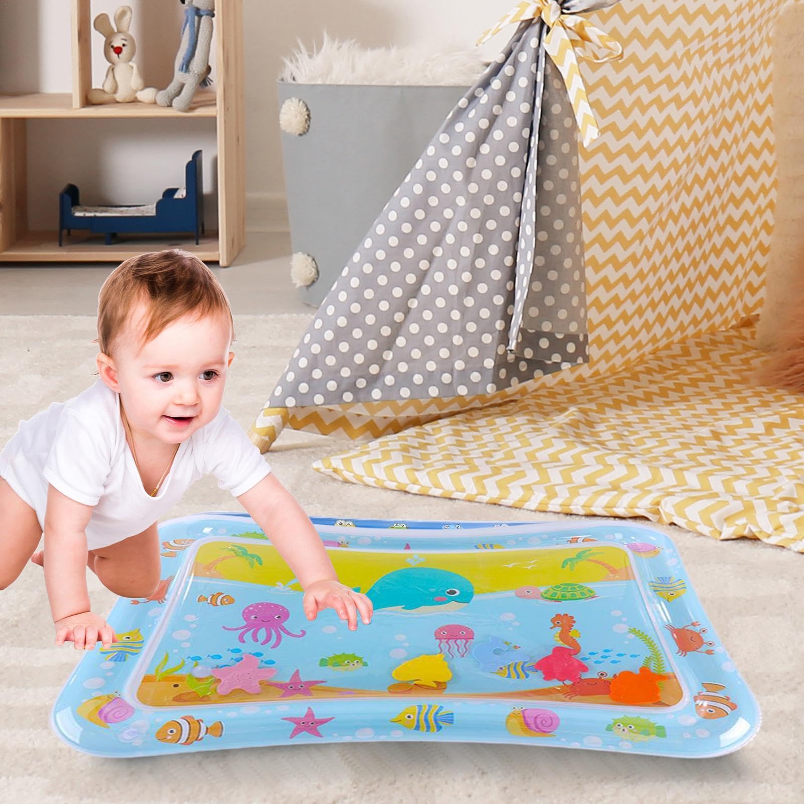 Inflatable Sea Sensory Play Mat for Kids - Large Water Activity Toy for Sensory Development & Playtime Fun
