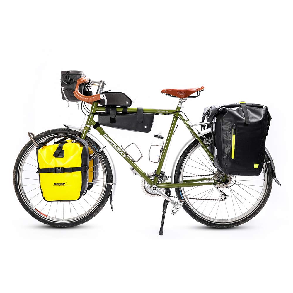 Rhinowalk Waterproof Bike Pannier Bag - Bicycle Cargo Rack Saddle Bag, Shoulder Bag & Laptop Carrier | Professional Cycling Accessories for Commuting, Touring & Outdoor Adventures