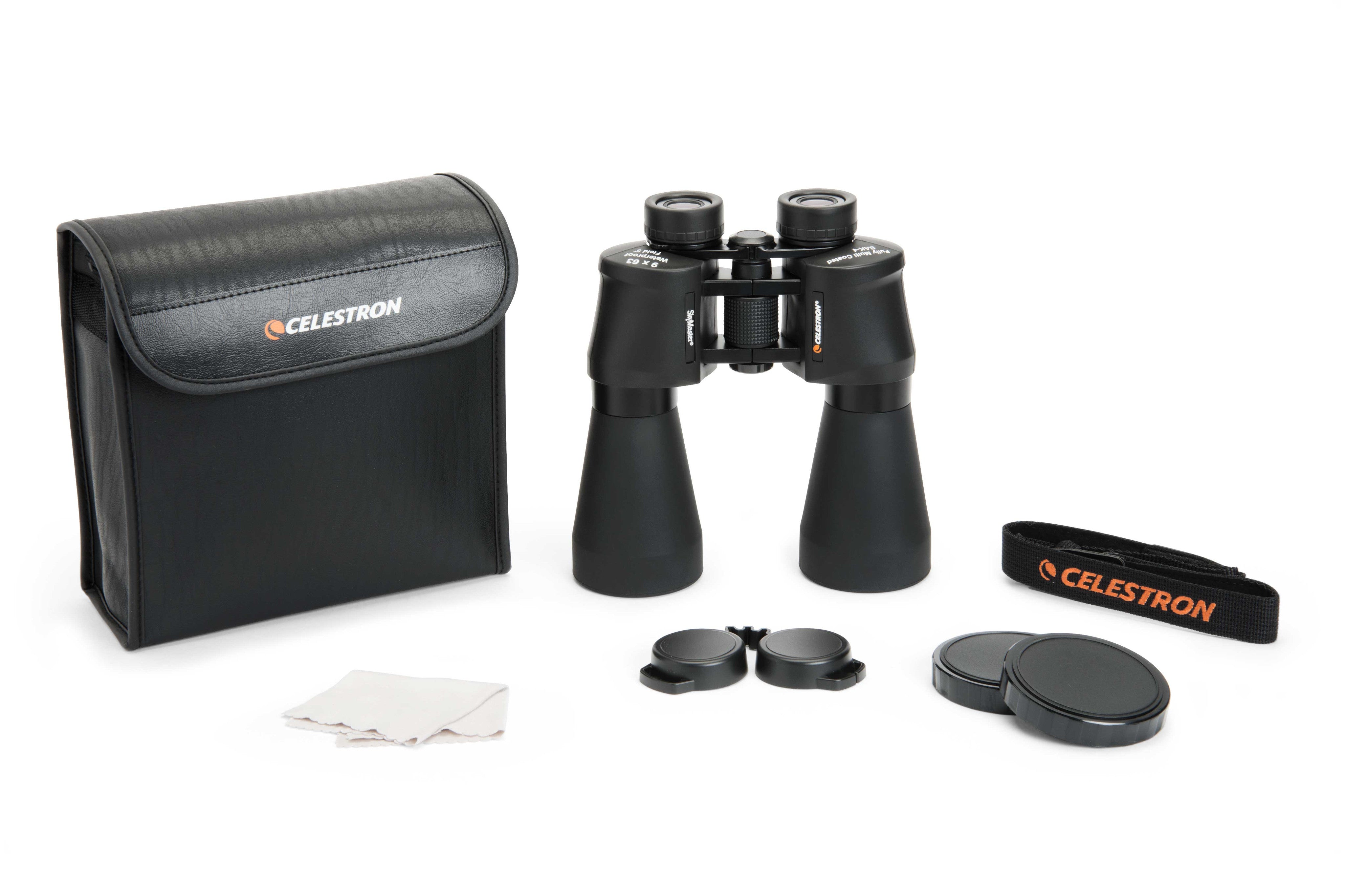 SkyMaster DX 9x63mm Porro Prism Binoculars for Astronomy, Bird Watching & Outdoor Adventures - High Power Long Range Binoculars with Wide Field of View
