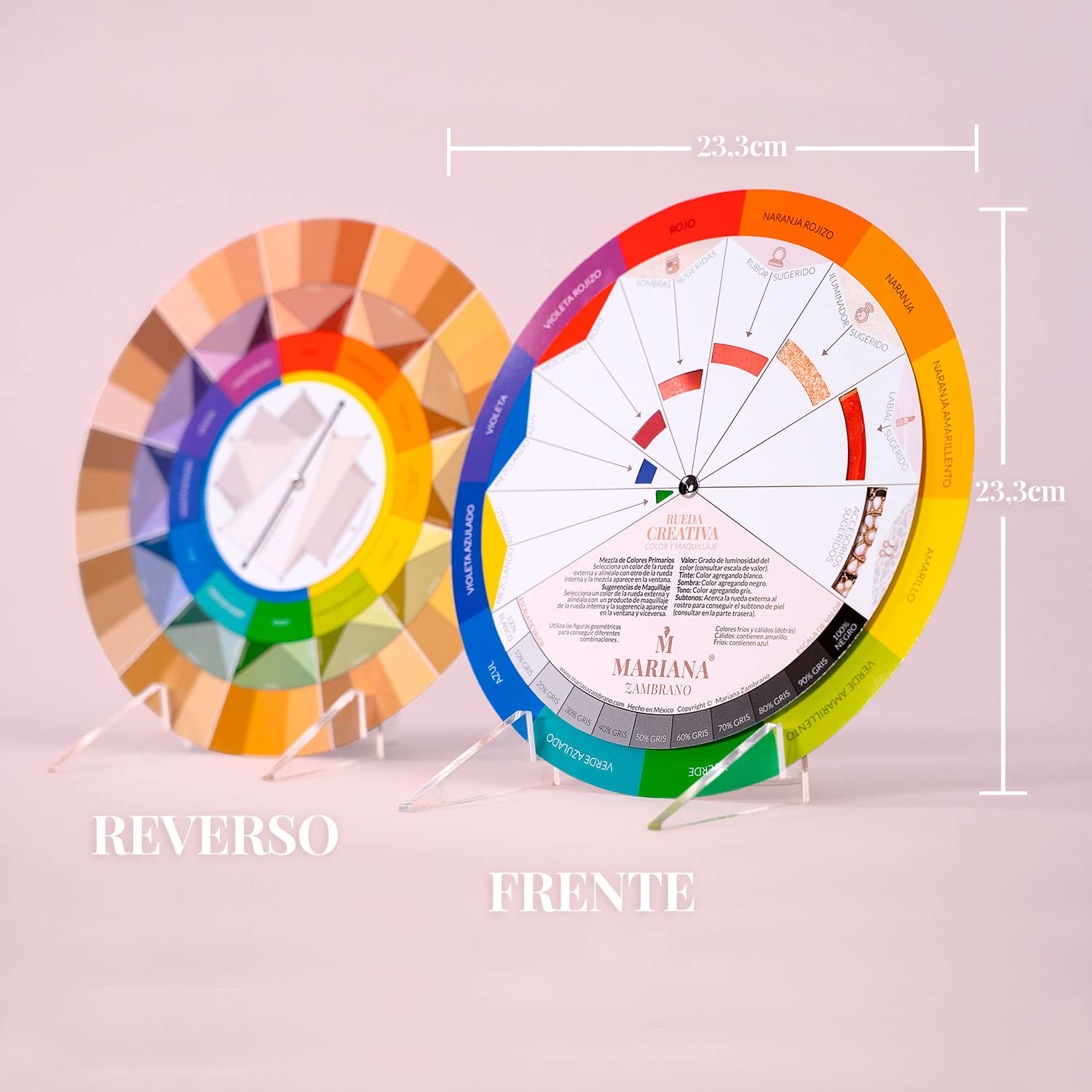 Creative Color & Makeup Wheel for Artists & Beginners - Perfect for DIY Beauty & Cosplay