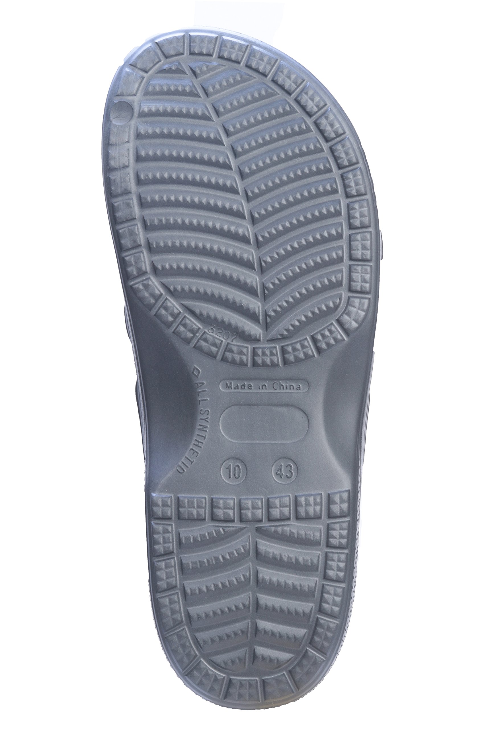 Roxoni Men's Waterproof Slide Sandals | Open Toe Slip-On Rubber Shoes for Beach, Pool, Gym & Travel | Lightweight & Durable for Outdoor Activities