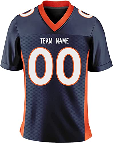 Navy Orange White
