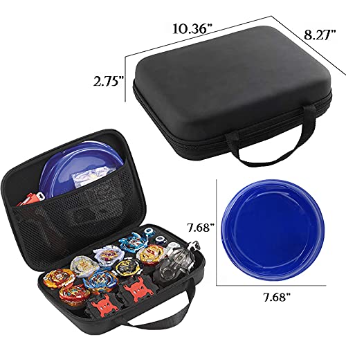 Beyblade Burst Metal Fusion Battle Top Set - 8 Gyro Attack Tops, 3 Two-Way Launchers & Arena for Epic Battles | Perfect Birthday Gift for Boys & Kids Ages 6-8+ | Includes Storage Box & 2 Handles | Great for Competitive Play & Indoor Games