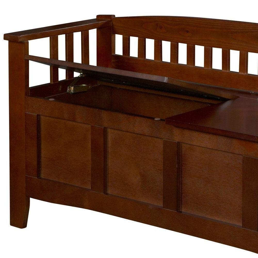 Stylish Storage Accent Bench with Hidden Compartment - Perfect for Entryway, Bedroom & Living Room Organization