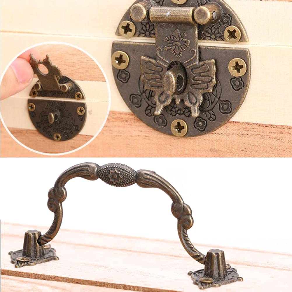 Handmade Wooden Money Storage Box with Lock & 2 Keys - Treasure Chest Piggy Bank, Jewelry Organizer for Cash, Coins & Valuables | Perfect for Kids Savings, Gift Giving & Home Decor