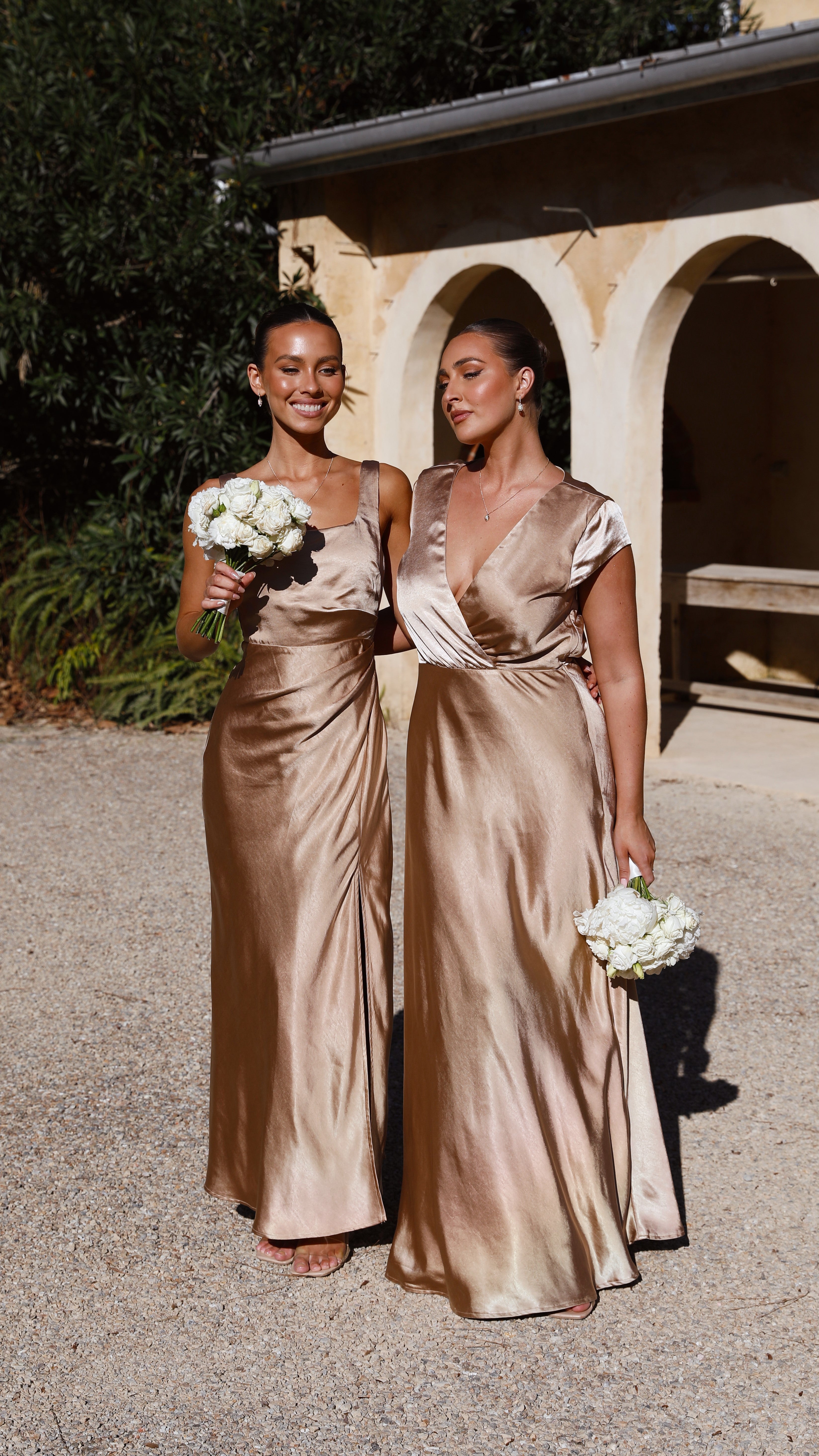 Alaria Maxi Dress for Women - Elegant Gold Long Summer Dress - Perfect for Beach, Vacation, and Evening Parties