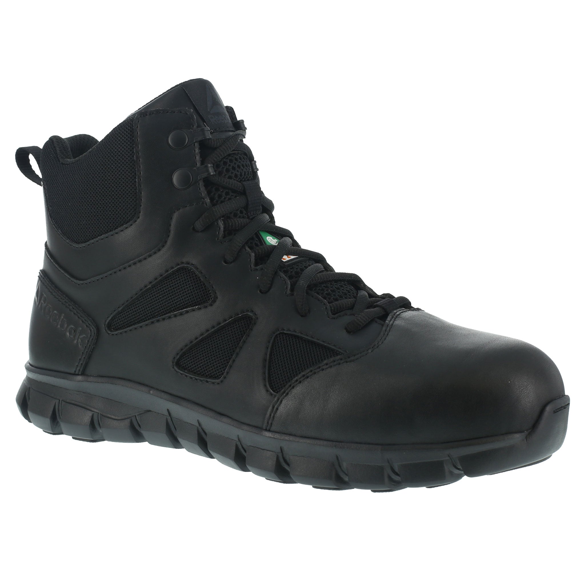 Reebok Sublite Cushion Tactical Boots for Men & Women - Composite Toe Safety Shoes IB6800 | Lightweight Work Boots for Construction, Hiking & Outdoor Activities