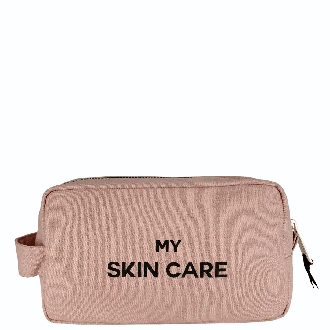 My Skin Care Organizing Pouch - Pink & Blush Cosmetic Travel Bag for Makeup Brushes & Beauty Essentials | Perfect for Travel, Gym & Daily Use