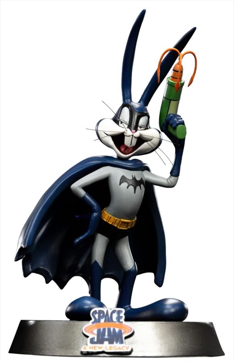 Iron Studios 1:10 Scale Bugs Bunny Batman Statue - Space Jam: A New Legacy Collectible Figure - Perfect for Movie Fans & DC Comics Display