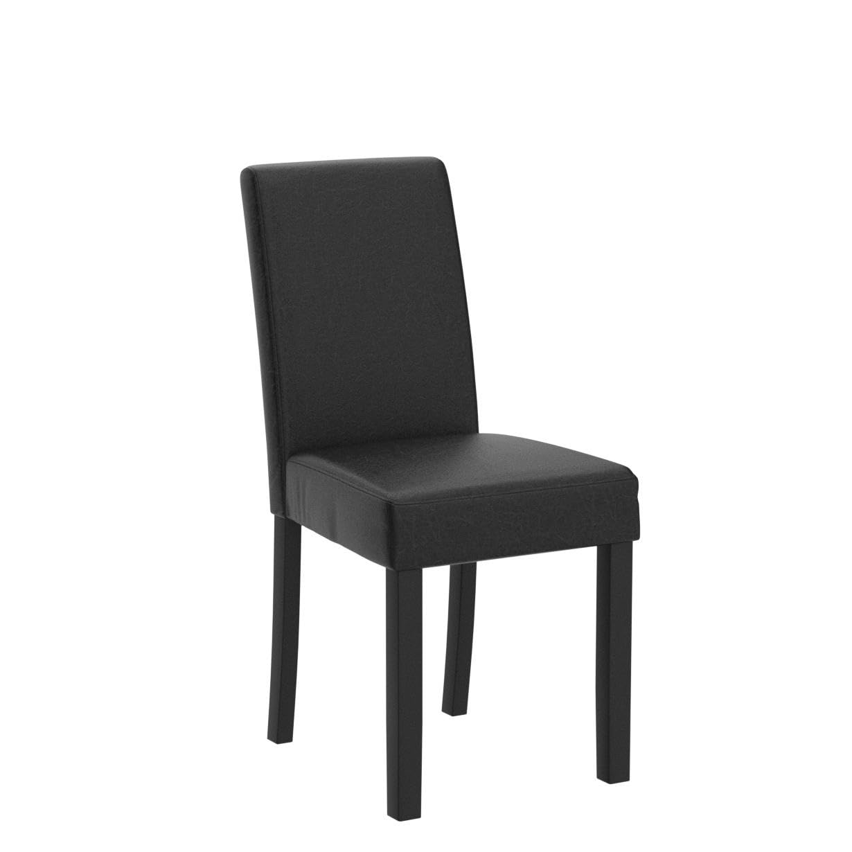 Modern PU Upholstered Dining Chairs Set of 2 - Elegant Black Dining Room Chairs with Comfortable Seat Cushions - Perfect for Kitchen, Dining Room, and Home Decor