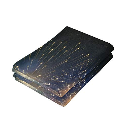 2 Pack Patriotic Hand Towels - Soft Luxury Bath & Kitchen Towels for July 4th Firework Celebration, Beach, Pool & Outdoor Use