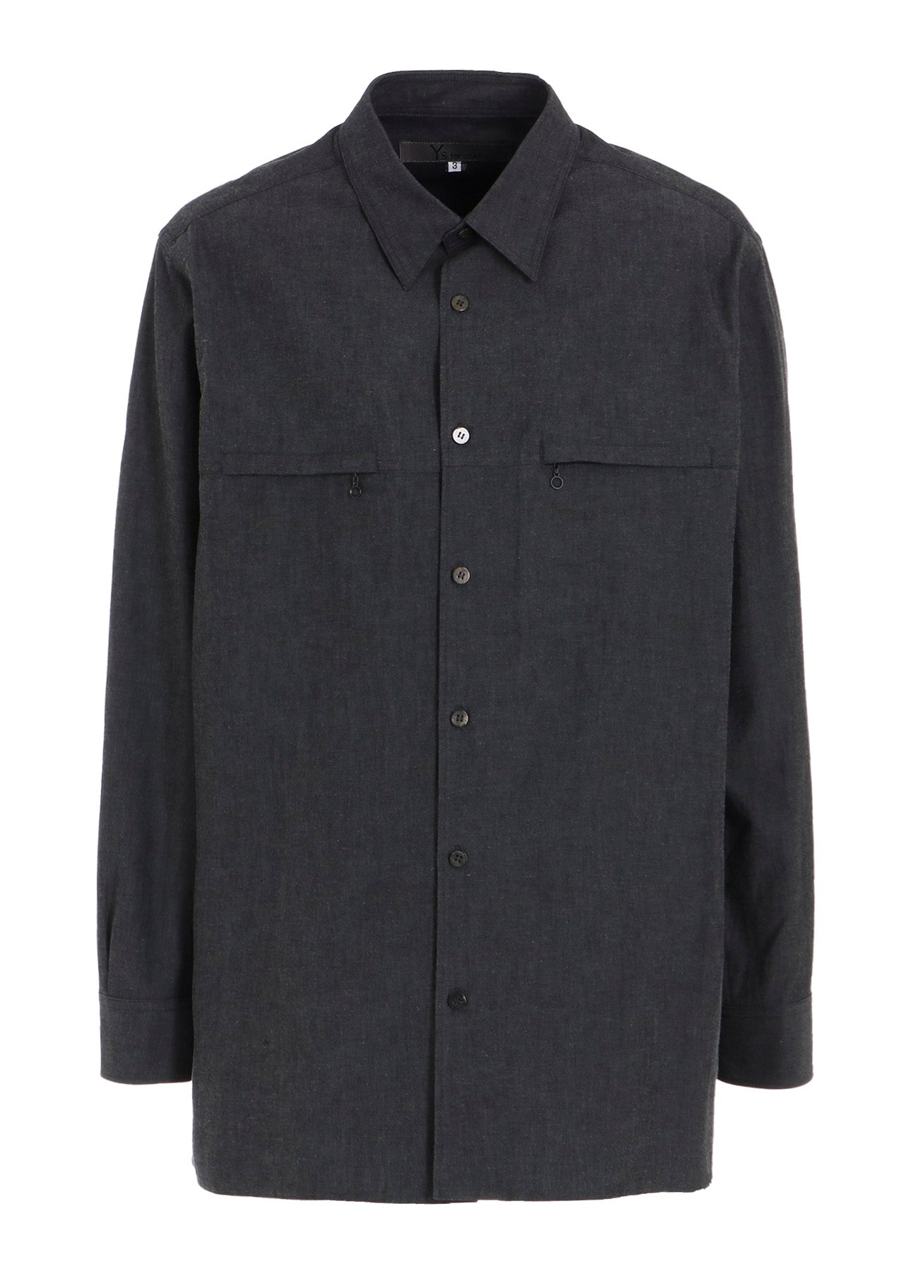 Men's Cotton Denim Dungaree Shirt with Double Zip Pockets - Casual Workwear & Outdoor Adventure Shirt