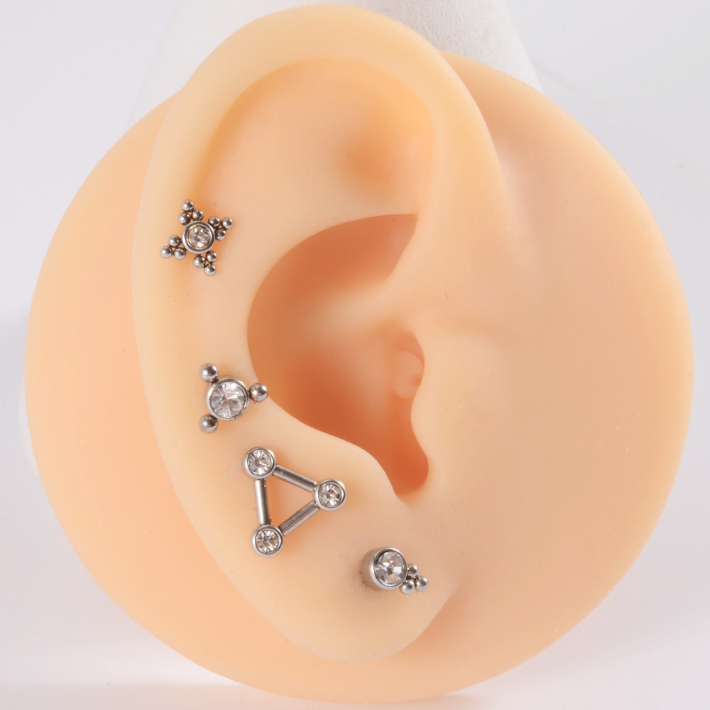 20G Sleeper Cartilage Stud Earrings - Stainless Steel Tiny Hoop Earrings for Cartilage Piercing | HSPJ271 | Perfect for Everyday Wear, Gifts & Stacking with Other Jewelry