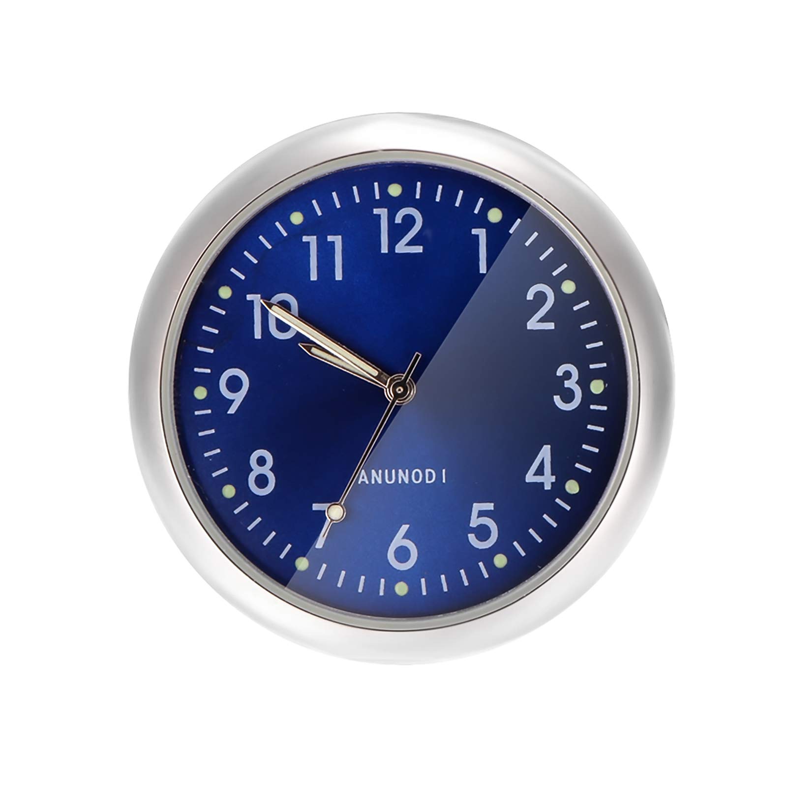 1.6'' Large LCD Display Stick-On Digital Car Clock - Blue | Dashboard & Air Vent Mount | Perfect for Home, Office & Vehicle Use | Auto Accessory Gift Idea