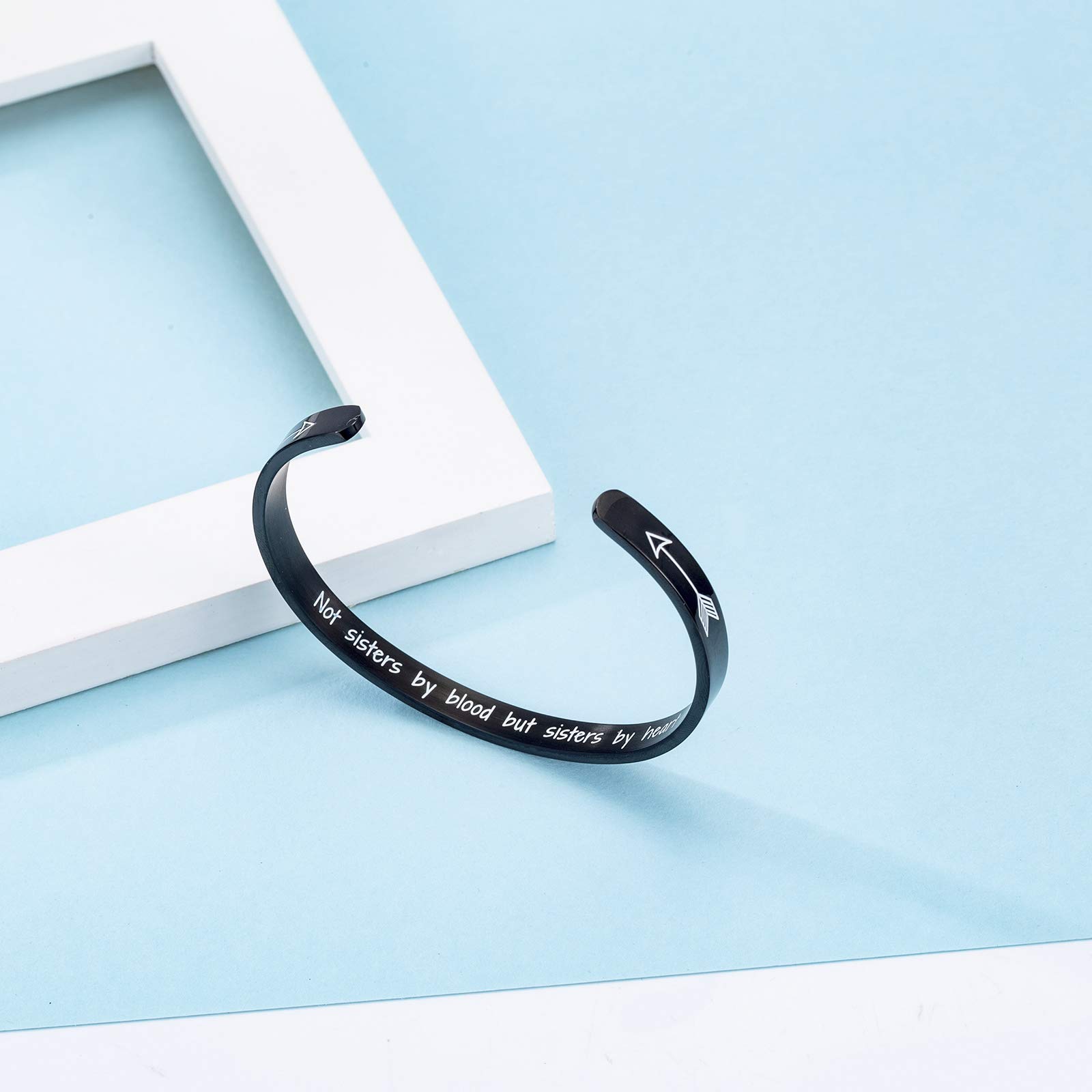 Stainless Steel Sister Bracelet - Best Friendship Jewelry Gift for Women, Best Friend Birthday Present - Perfect for Anniversaries, Graduation, Valentine's Day & Special Occasions