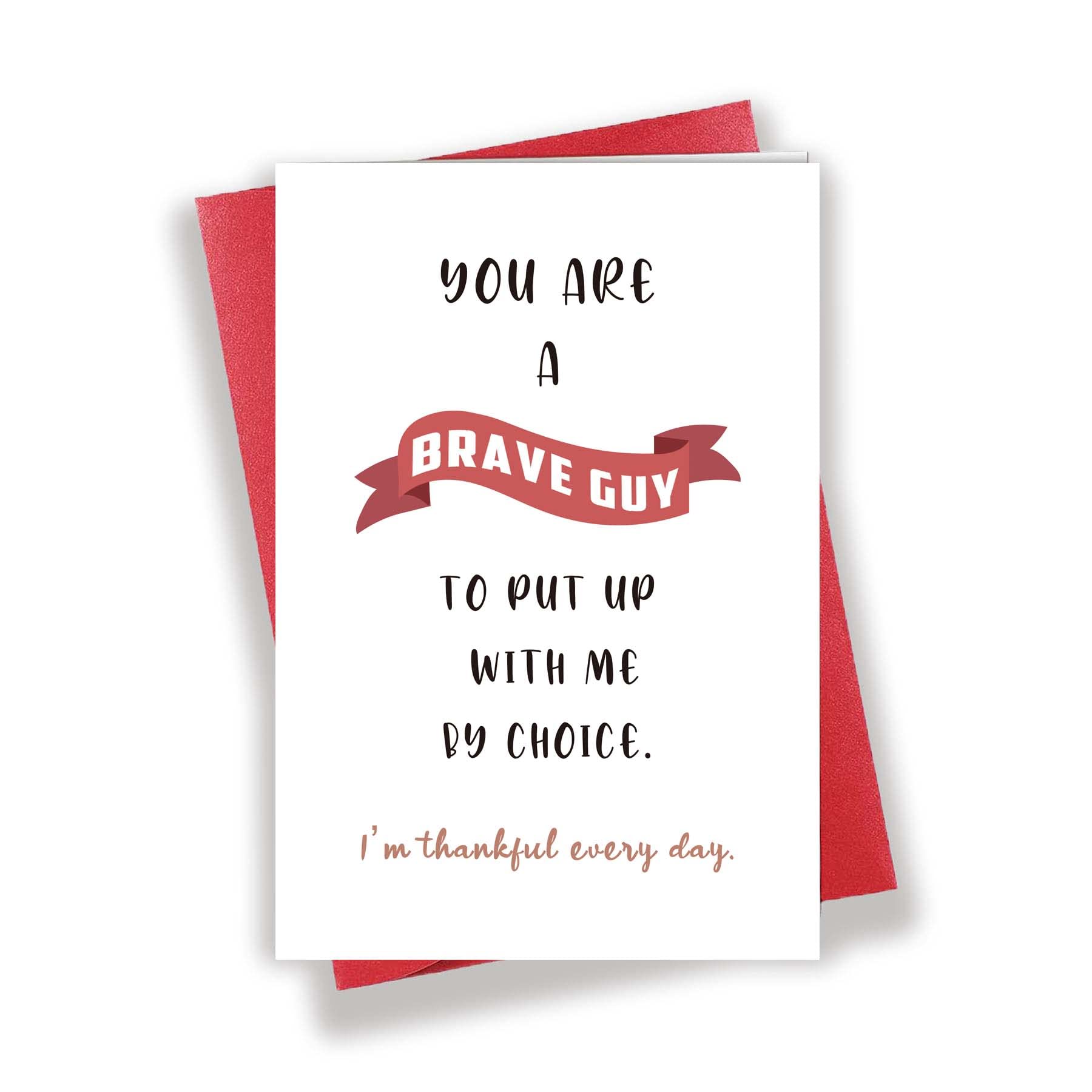 Brave Dad Father's Day Card - Unique Birthday & Thank You Card for Stepdad - Perfect for Gifts, Celebrations & Special Occasions