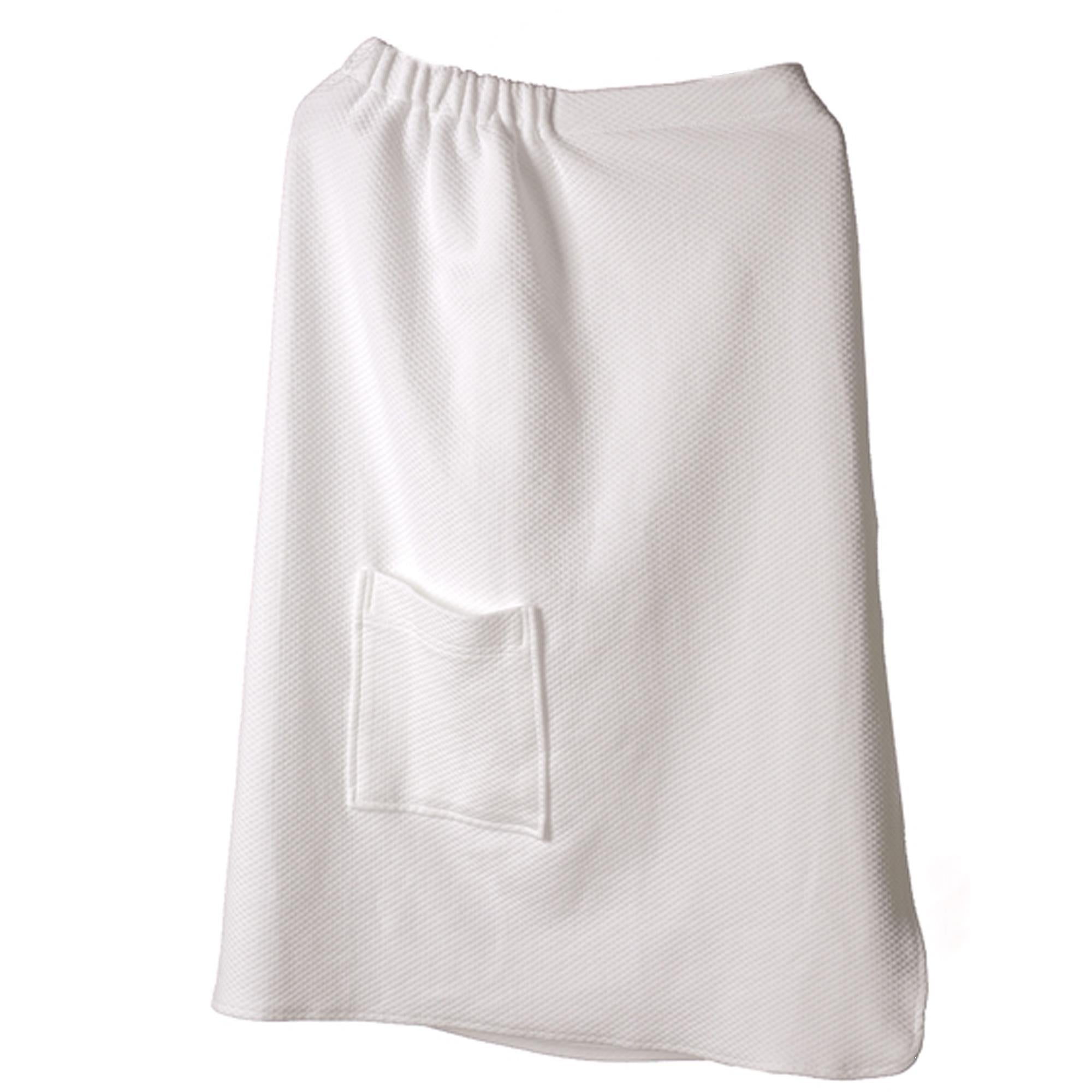 Boca Terry Wrap - Soft Knit Waffle Weave Bathrobe & Lounge Wear for Spa, Home Relaxation & Hotel Use