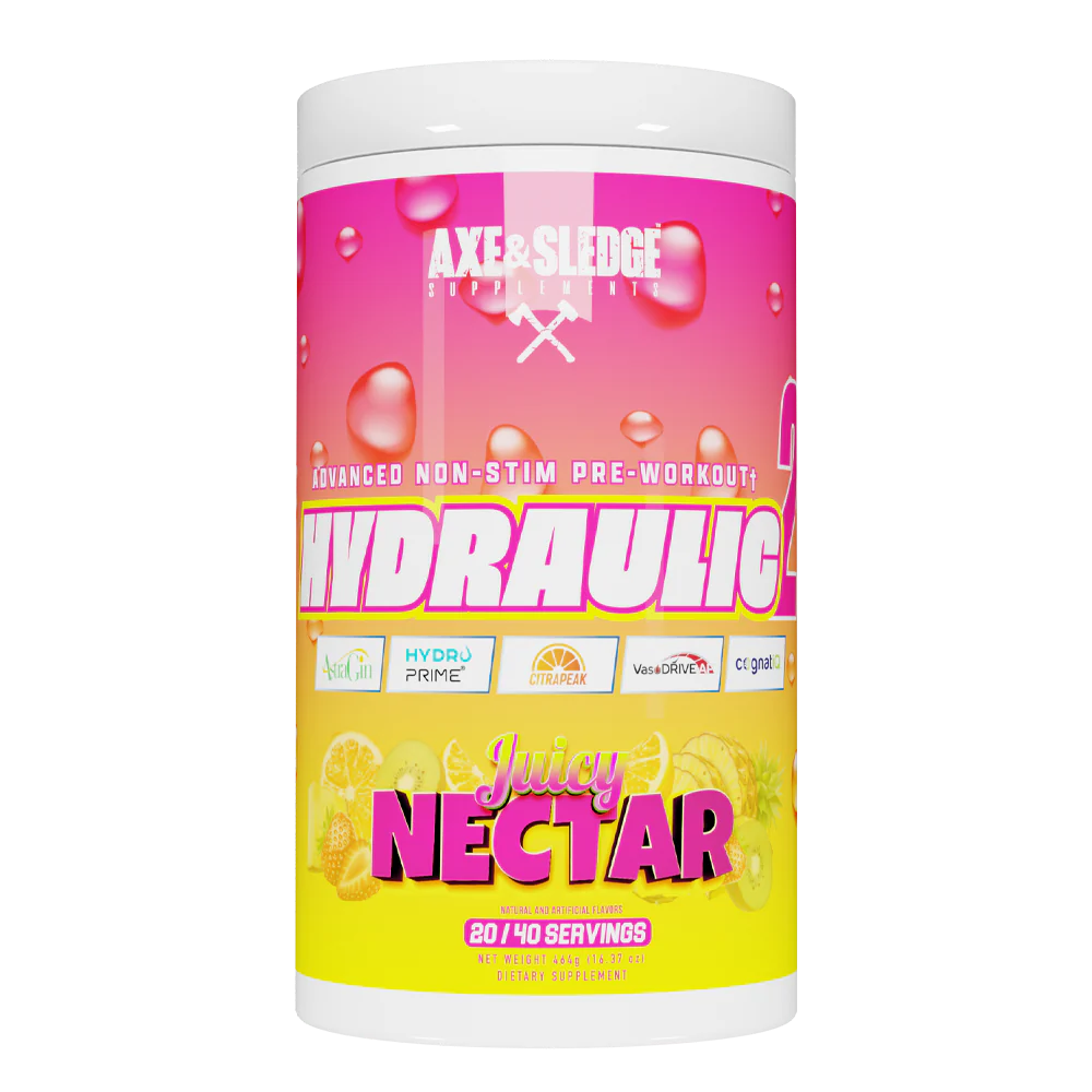Axe & Sledge Hydraulic V2 Non-Stimulant Pre-Workout Powder - 452g for Muscle Pump & Endurance | Gym, Bodybuilding & Fitness Training Supplement