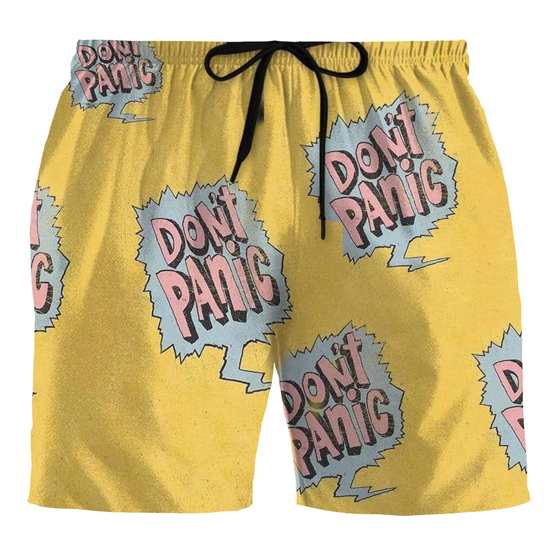 Funny Men's Swim Trunks with Drawstring - Quick Dry Beach Shorts for Swimming, Vacation & Summer Activities - Trendy Swimwear for Pool, Beach & Water Sports