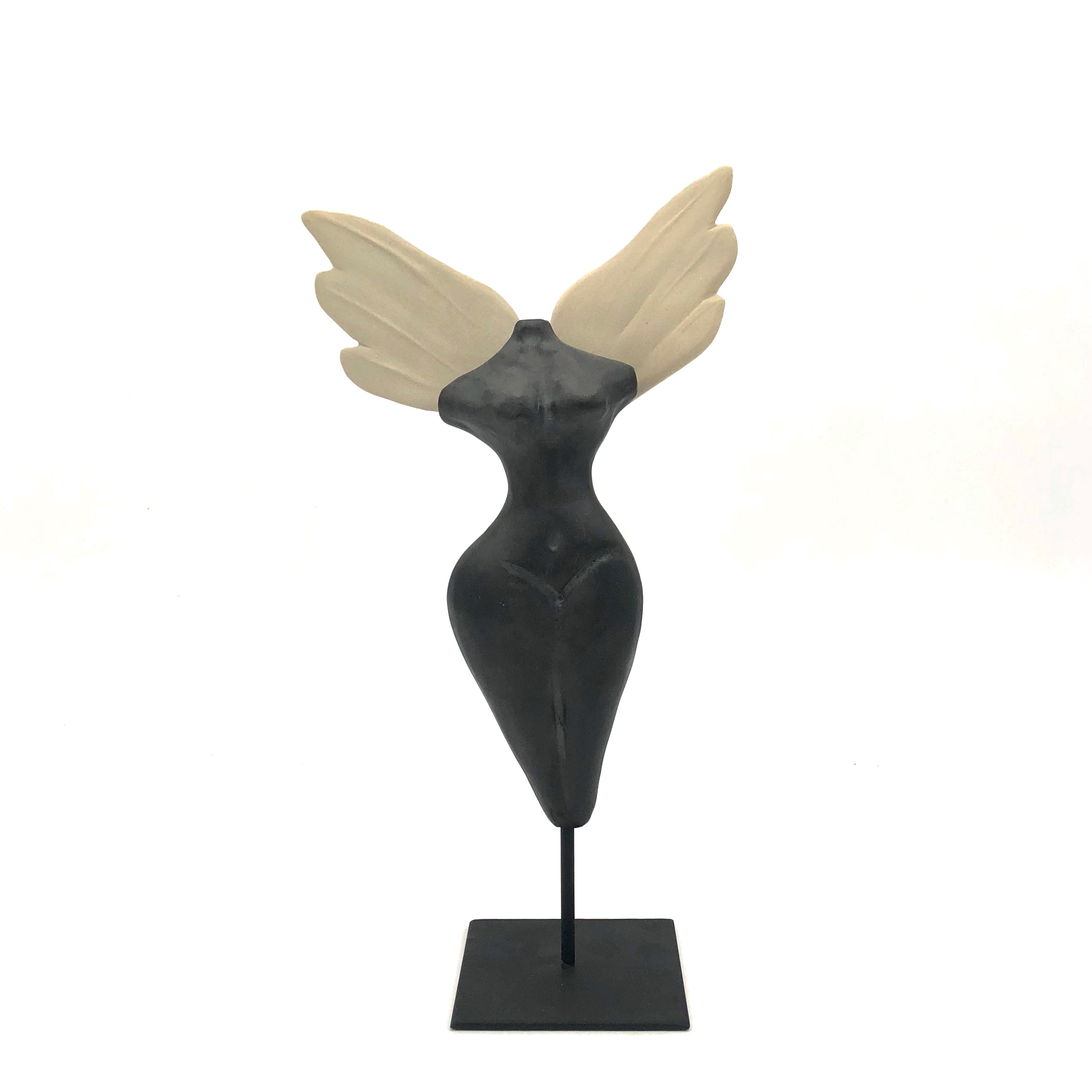 Cathy Broski Sculpture - Elegant Female Figure with Angel Wings Statue for Home Decor, Gift, or Collectible (Assorted Designs) | Perfect for Living Room, Office, or Shelf Display