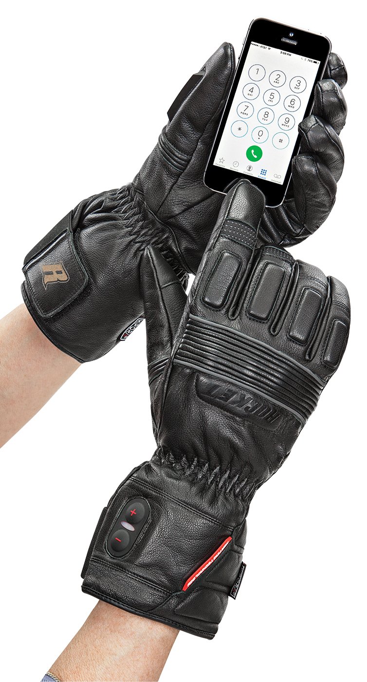 Joe Rocket Men's Heated Motorcycle Gloves - Premium Leather Burner Gloves for Winter Riding & Extreme Cold Weather Protection