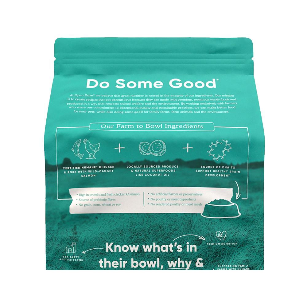 Premium Puppy Dry Dog Food with Chicken & Wild Caught Salmon - High Protein Grain-Free Kibble for Small & Medium Breed Puppies - Perfect for Training Treats & Daily Nutrition
