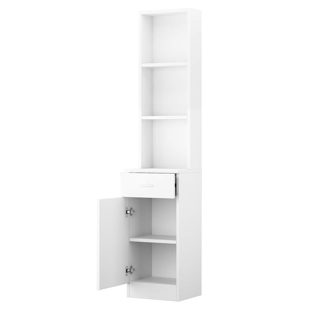 Wall Mount Salon Stations for Hair Stylists & Barbers - 3-Tier Storage Shelf, Large Lockable Drawers (13.4