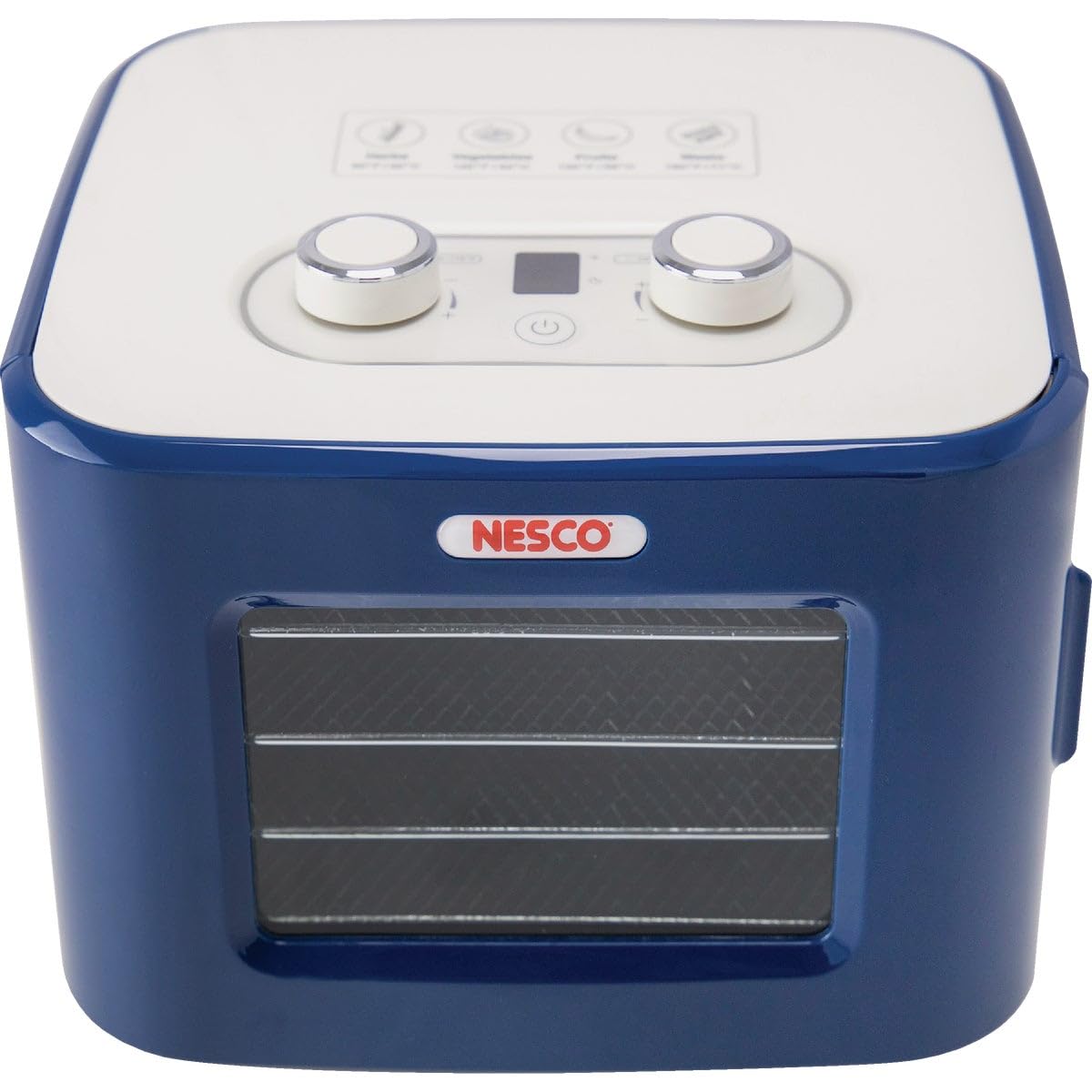NESCO FD-41B Snackmaster Jr Food Dehydrator - 4-Tray Electric Dehydrator for Beef Jerky, Dried Fruits, Herbs, Yogurt & Healthy Snacks | Compact & Energy Efficient | Perfect for Home Kitchen, Camping & Meal Prep (Blue)
