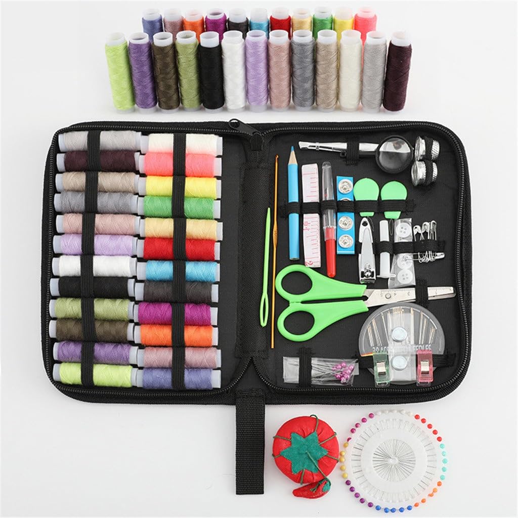 Premium SXNBH Sewing Kit with Storage Box - Complete Sewing Supplies Set for Home, Travel & DIY Projects | Portable Sewing Organizer for Needles, Threads & Accessories
