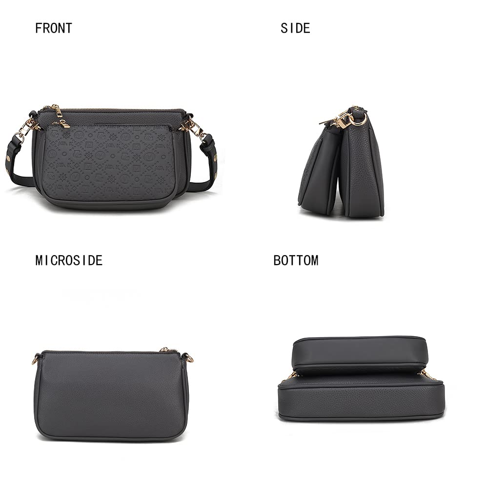 MKF Collection Women's Shoulder Bag - Stylish Crossbody Purse with Top Handle for Everyday Use | Perfect for Work, Travel & Casual Outings